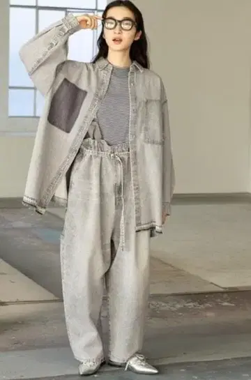 니코앤드 nkj2025ss 데님 셔츠