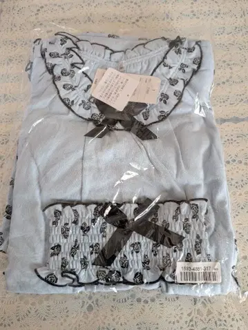 스카이블루 꽃무늬 룸웨어 3세트