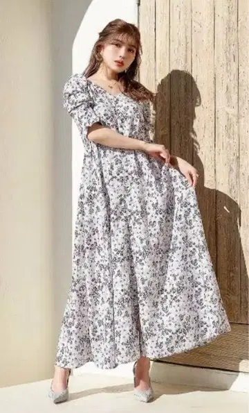 Darich 페인트 플라워 원피스