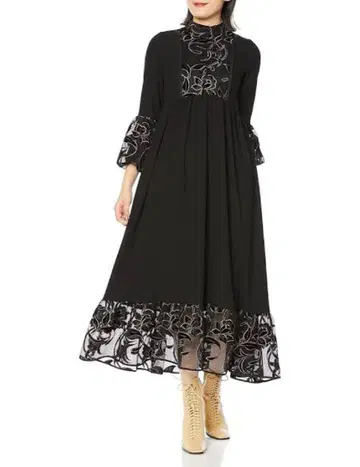 lily brown 플라워 자수 원피스 드레스