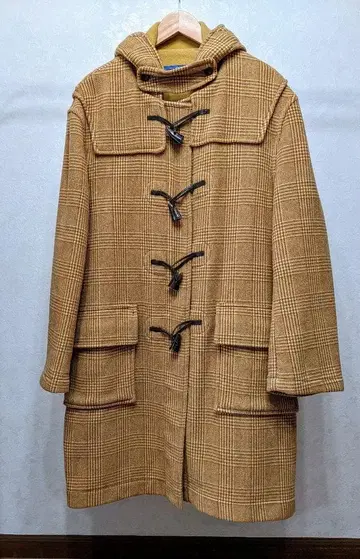 hartingdon house 더플 코트 체크 영국제