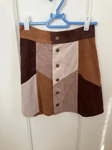 one way 미니 스커트 브라운 갈색
