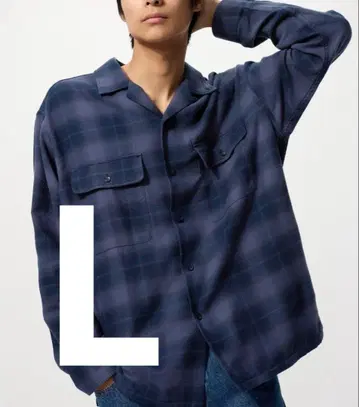 [ 완판템 ] JW 앤더슨 브러쉬드 코튼 오버사이즈 셔츠 블루 L