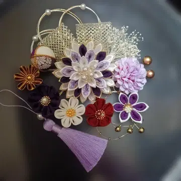 츠마미자이쿠 머리 장식 바풀 성인식 결혼식 졸업식