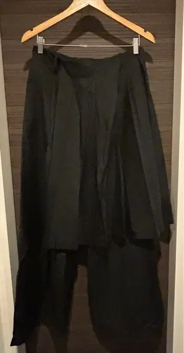 HARE 스커트 레이어드 와이드 팬츠