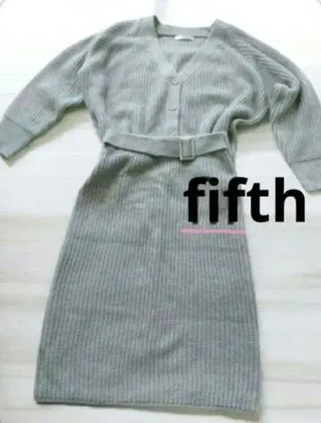 fifth 귀여운 큼직하게 짠 니트 셋업