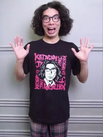 엘레 셔츠 카타기리 진 모델 S 사이즈 야츠이 이치로 사인 포함