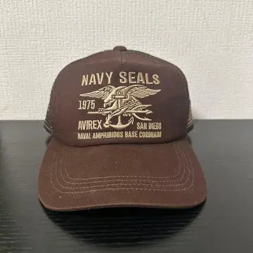 AVIREX Navy Seals 캡 브라운 택 포함 아메카지