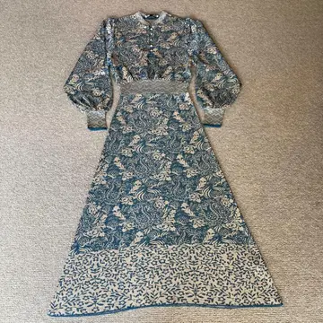 ZARA 에스닉 조 롱 원피스 긴팔 S