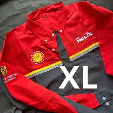 귀중 Shell Helix 미사용 긴팔 셔츠 페라리 XL 쇼와 쉘