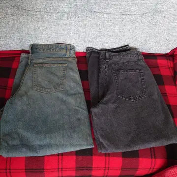 GU 배럴 레그 청바지 2종 세트 M