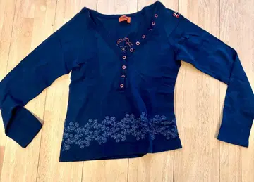 나파피리 이탈리아제 네이비 티셔츠