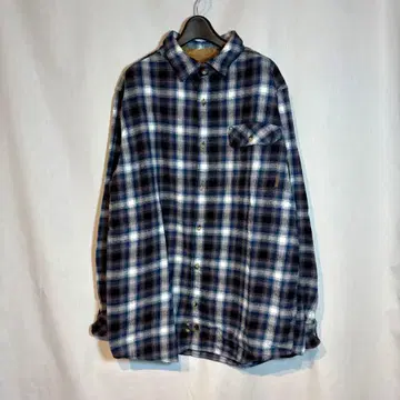 [ 구 로고 ] 레전드 플란넬 셔츠 L 코듀로이 절개 체크 무늬