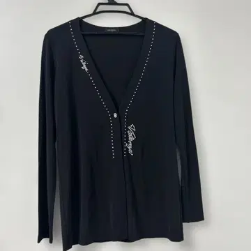 발렌자 40 스팽글 장식 블랙 가디건