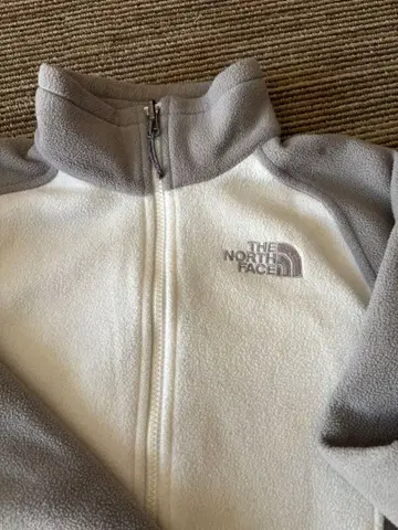 THE NORTH FACE 플리스 자켓 화이트 그레이