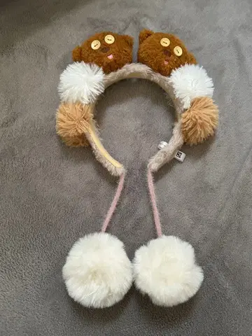 USJ 캐릭터 머리띠 브라운 귀 포함