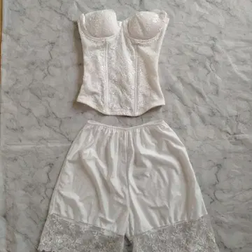 프림 prim 브라이덜 이너 코르셋 D70 상하의 세트 페티코트 M