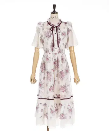 엑시즈팜 플라워 레이스 원피스