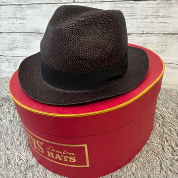 [ 컨디션 최상 ] 마가렛호웰 파나마햇 블랙 프리 사이즈 박스 포함