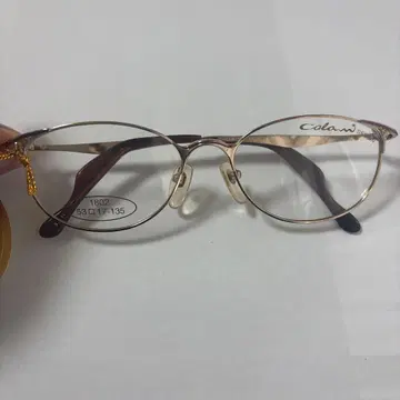 코라니 안경 프레임 골드x골드 라메x퍼플 라메