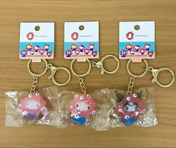 [새상품] 산리오 미야쿠미야쿠 클리어 컬러 키링 3개 세트