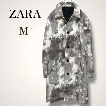 ZARA MAN 자라 남성용 올 패턴 스텐카라 코트 아우터 M