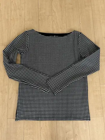 TSURU BY MARIKO OIKAWA 체크 무늬 긴팔 상의 36