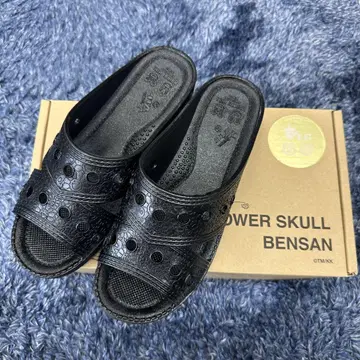 카이카이키키 FLOWER SKULL BENSAN 블랙 LL 사이즈