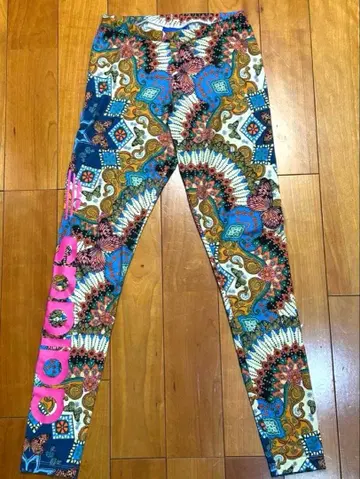 아디다스 adidas 레깅스 여성용 사이키델릭 무늬 M