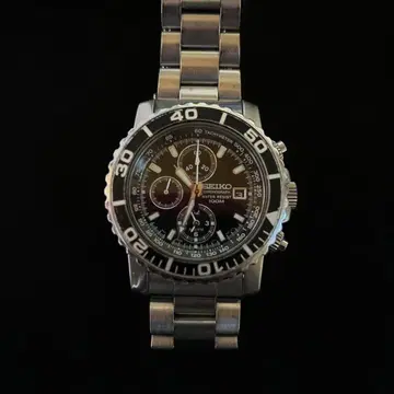 세이코 다이버 크로노그래프 손목시계 7T62-0CV0