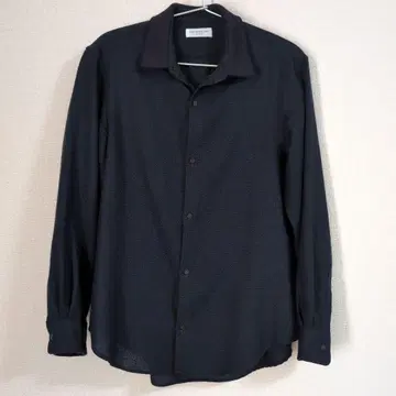 TOMORROWLAND 다크 블루 긴팔 울 셔츠