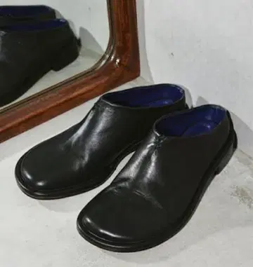 투데이풀 Slide Leather Shoes 슬라이드 가죽 신발 36