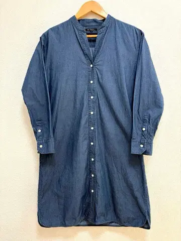 23구 듀에밀라골리 콜라보 데님 셔츠 원피스 긴팔 스키퍼 M