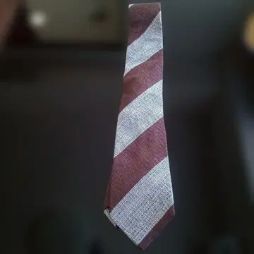 Seaward & Stearn 브라운과 그레이 스트라이프 넥타이