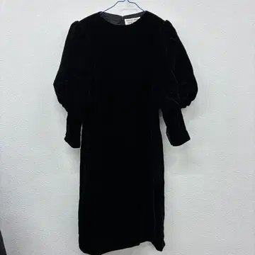 HANAE MORI 퍼프 슬리브 원피스 블랙 사이즈 7 12