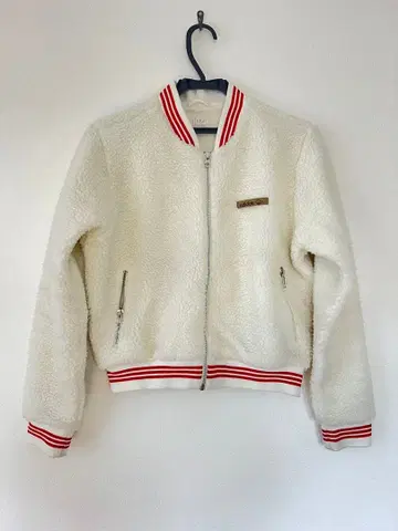 [ adidas ] 플리스 자켓 화이트 보아