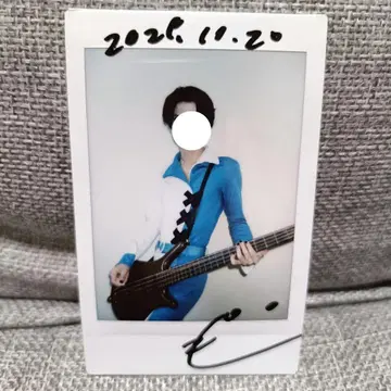 야자와 모토하루 친필 사인 폴라로이드