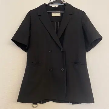 PUBLIC TOKYO 린넨 라이크 하프 슬리브 셔츠 자켓