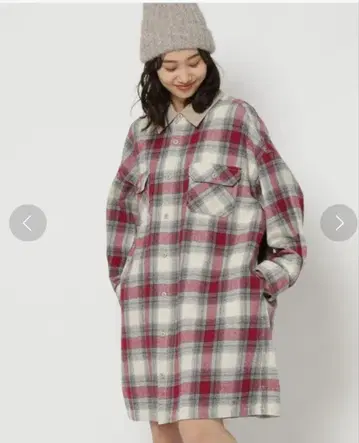 nico and - 체크 셔츠 원피스