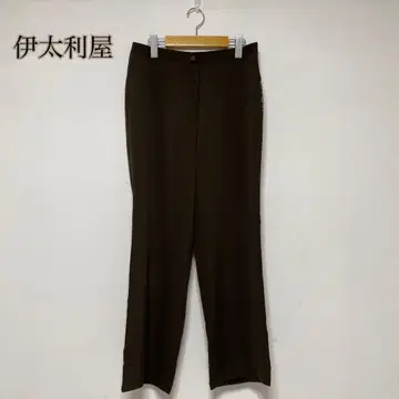 이타리야/이탈리아 슬랙스 브라운 팬츠 13 폴리에스테르 스톤