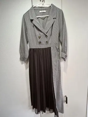 아카이브 archives 하운드투스 체크 패턴 원피스