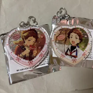 발렌타인 유동 모래 아크릴 키링 빛