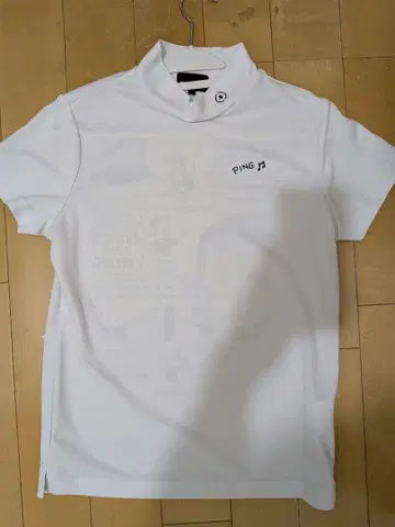 PING 프린트 디자인 모크넥 셔츠