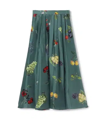 [ 새상품 ] CABaN 보타니컬 실크 HARVEST 롱 스커트 XS