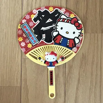 헬로키티 축제 파타파타 부채 레어