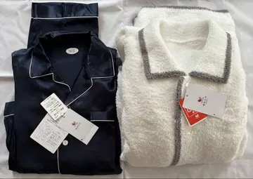 새상품 와코루 [수면과학] 실크 따뜻한 포근포근 파자마 사이즈 L 2.