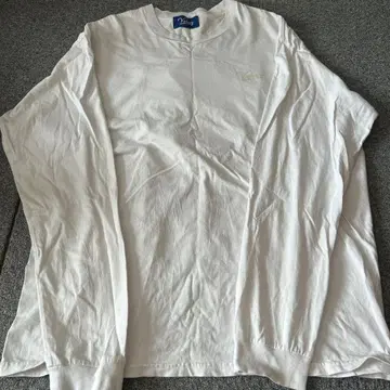 Keboz 1992 로고 긴팔 티셔츠 화이트