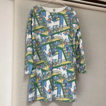 그라니프 11마리 고양이 긴팔 원피스 여성용 프리 사이즈