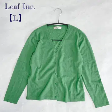 [리프/Leaf] 가디건 캐시미어 100% 얇은 소재 겉옷 심플 L