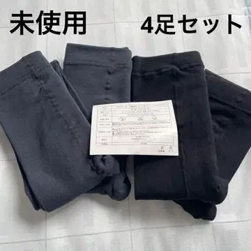 스나야마 양말 속기모 레깅스 M-L 사이즈 4족 세트 블랙 그레이